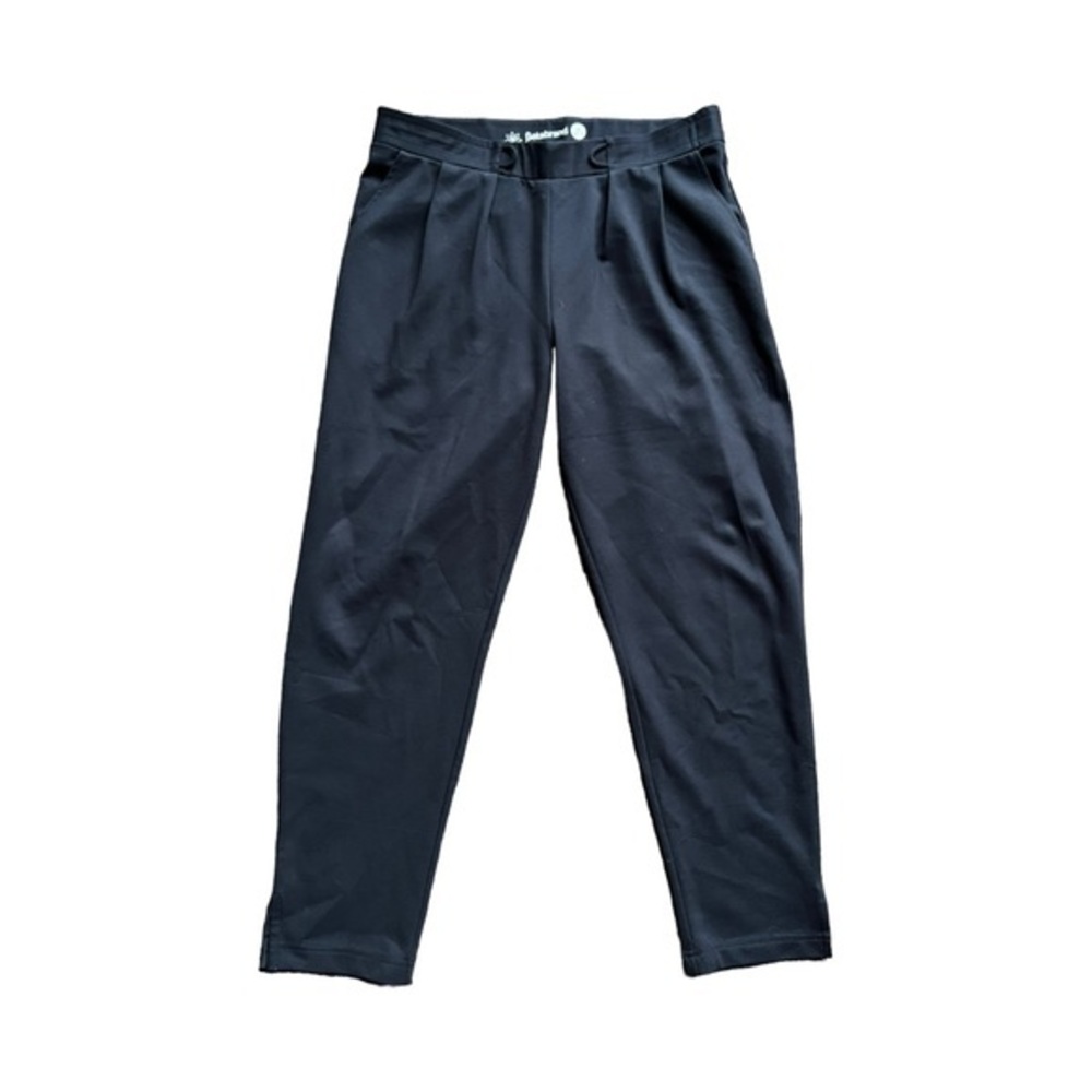 Betabrand Navy Dress Yoga Pants Classic Cut Medium Petite